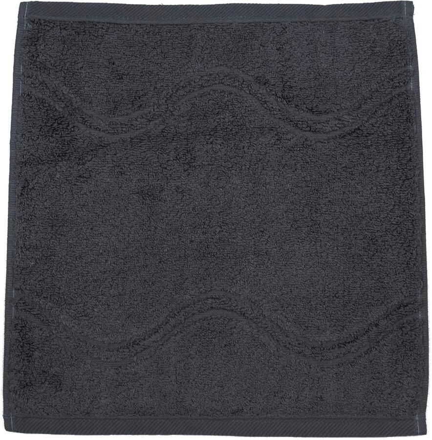 ROSS Waslapje Cashmere feeling met golven-randdessin (set)