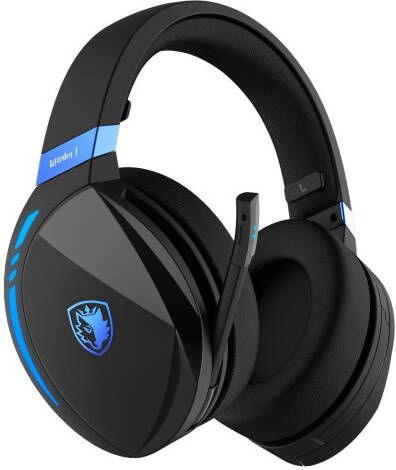 Sades Gaming-headset Warden I SA-201 gaming headset draadloos zwart blauw USB