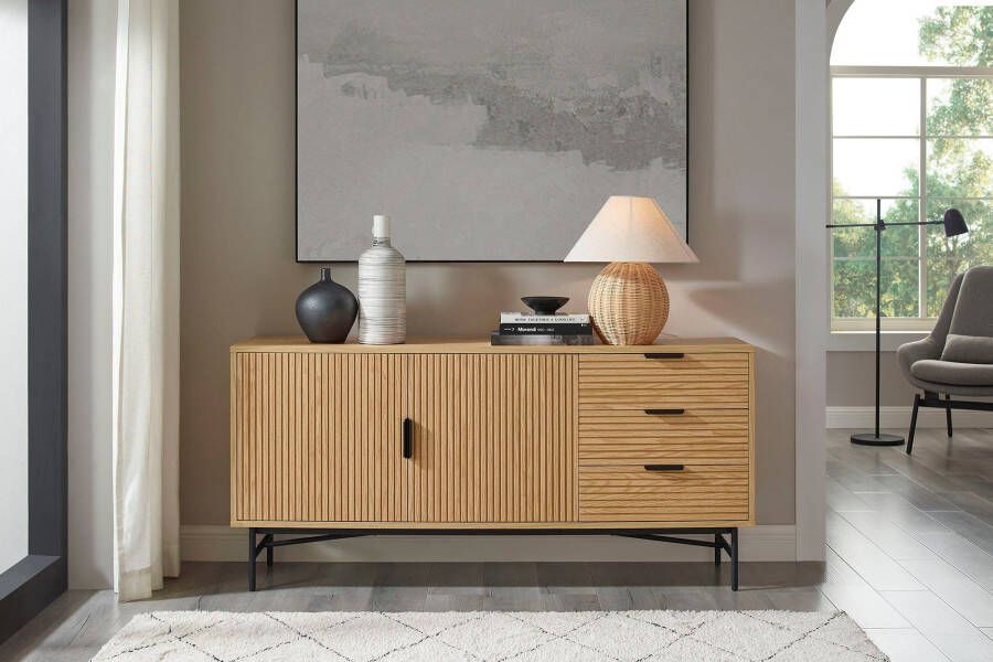 SalesFever Dressoir Visby Stijlvolle ladekast voor meer opbergruimte