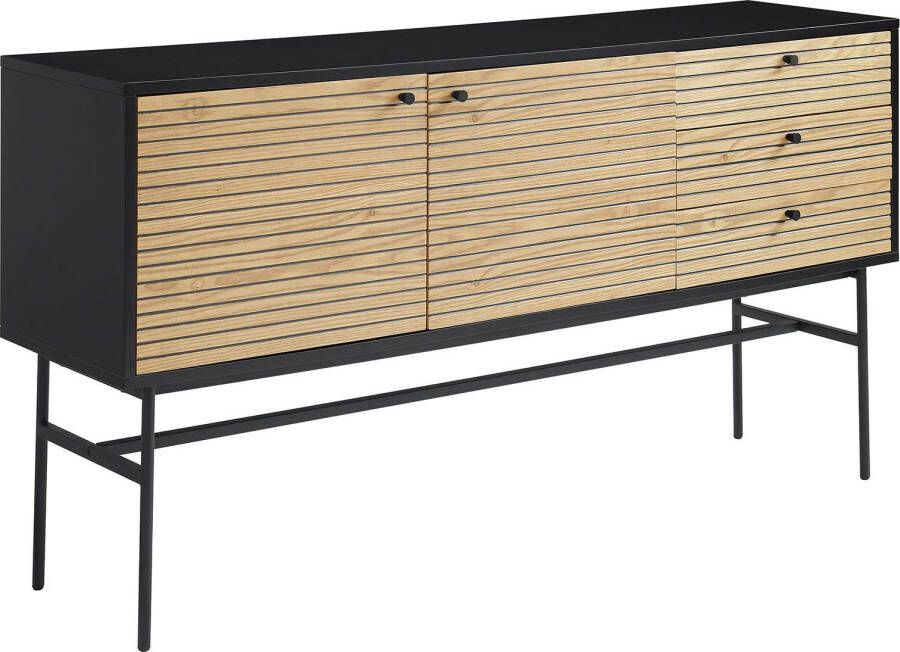 SalesFever Dressoir Torsby Chic Commode voor moderne woonomgevingen Scandi Design commode Scandinavische elegantie puur