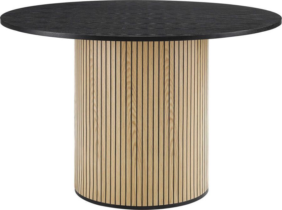 Artistiq Living Artistiq Ronde Eettafel Shoua Eiken 120cm Bruin