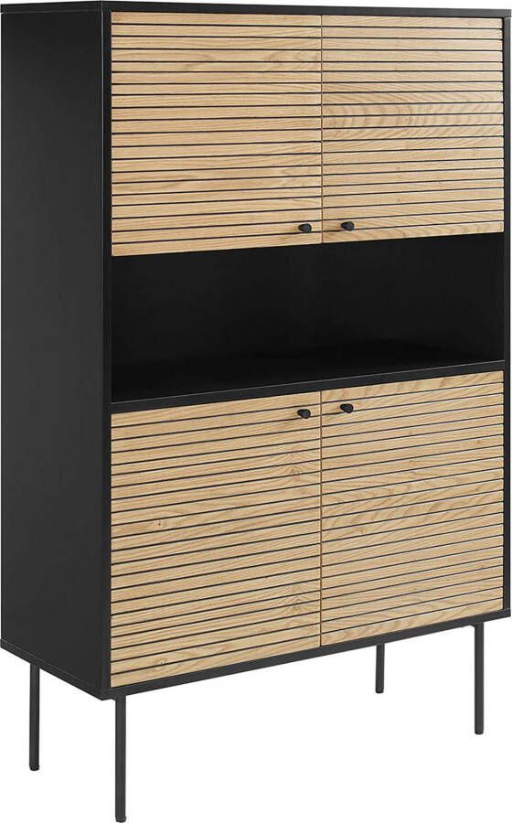 SalesFever Highboard Torsby Stijlvolle hoge commode voor extra opbergruimte