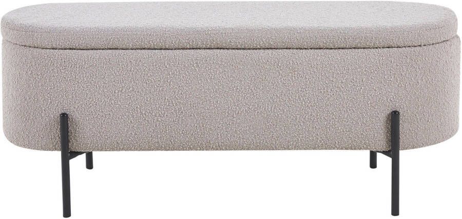 Artistiq Living Artistiq bankje Clent 110cm Bouclé taupe