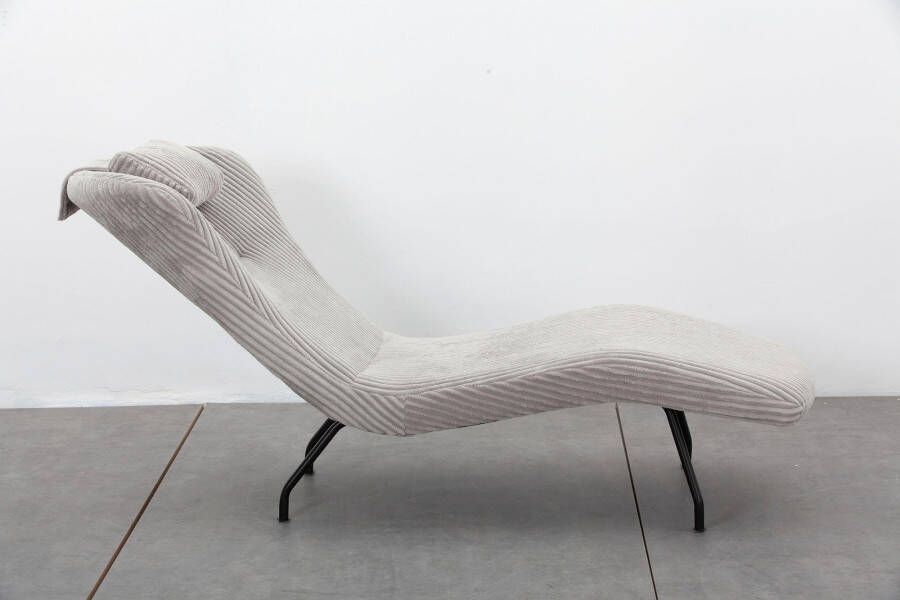 SalesFever Relaxfauteuil Comfortabele fauteuil om te ontspannen Moderne relaxligstoel: gezelligheid ontmoet cord-bekleding