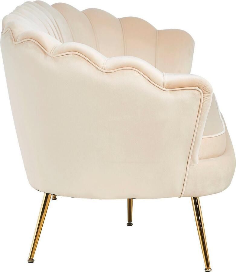 SalesFever 3-zitsbank Clam Comfortabele bank Extravagant schelpdesign: 180 cm breedte