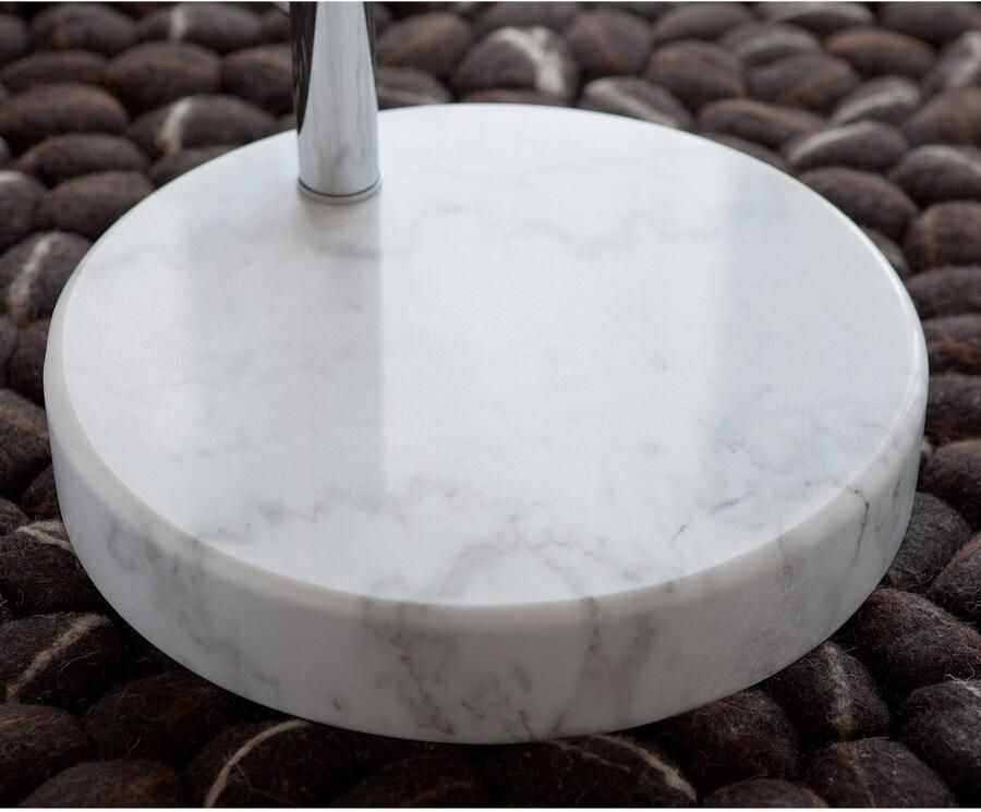 SalesFever Booglamp 399453 In hoogte verstelbaar en met dimschakelaar echte marmeren voet (1 stuk)