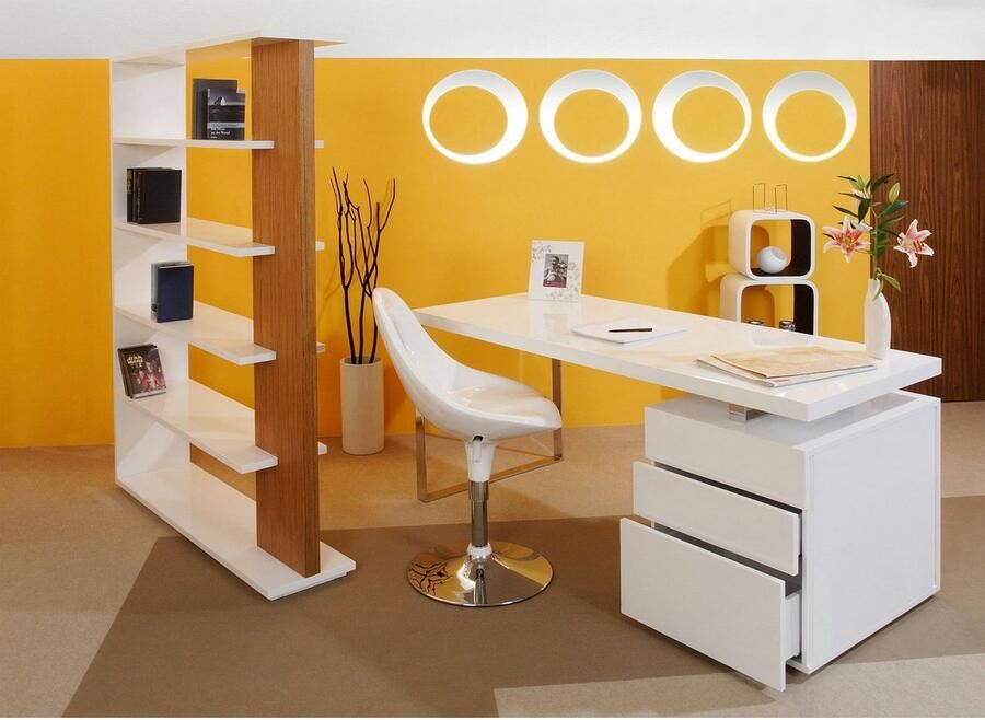 Artistiq Living Artistiq Bureau Pamela 180 x 85cm met 3 laden Wit