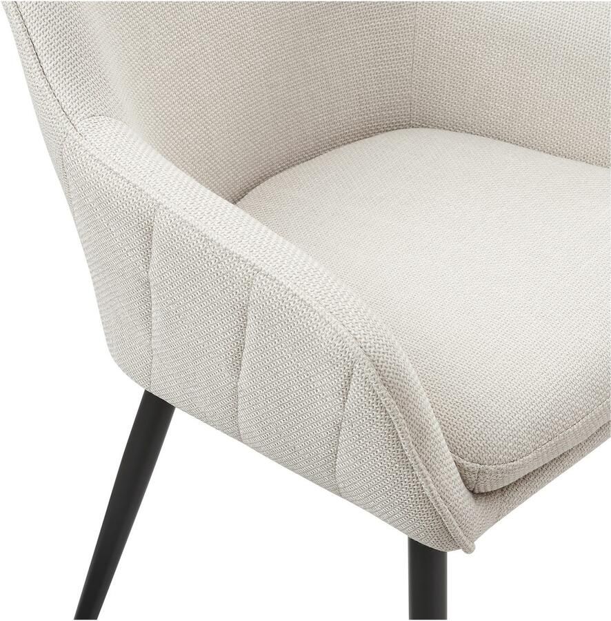 SalesFever Eetkamerstoel Boston De stoel voor uw eetkamer Diamantstiksel op de achterkant Charmant & Uniek