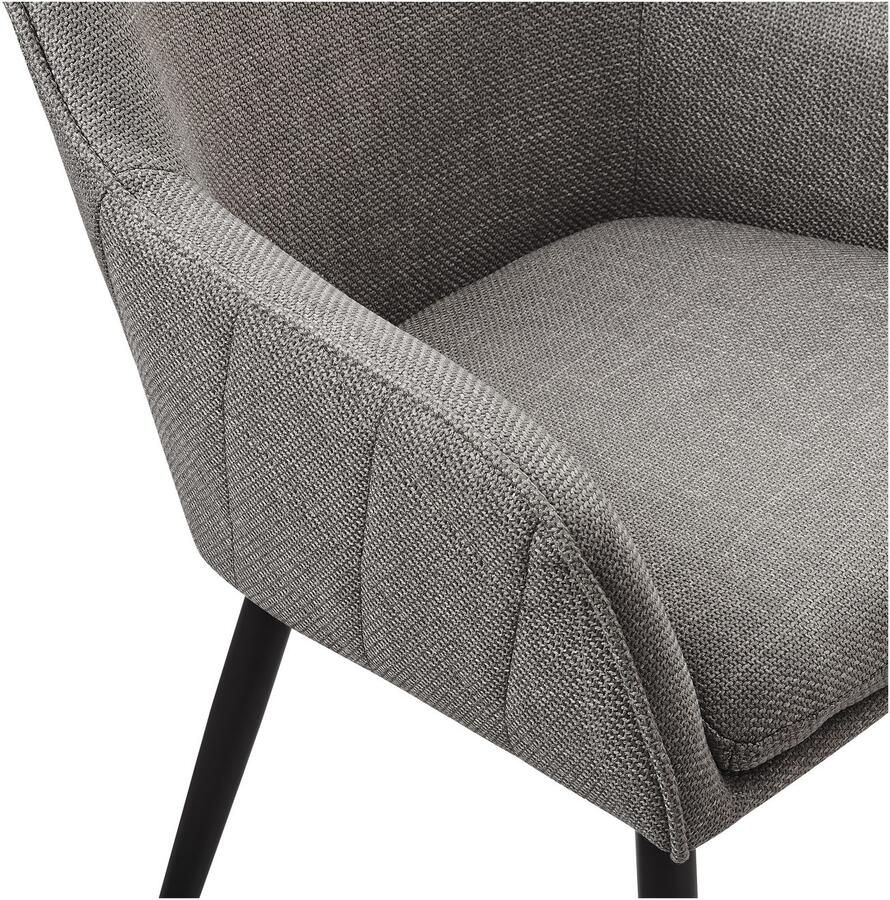 SalesFever Eetkamerstoel Boston De stoel voor uw eetkamer Diamantstiksel op de achterkant Charmant & Uniek