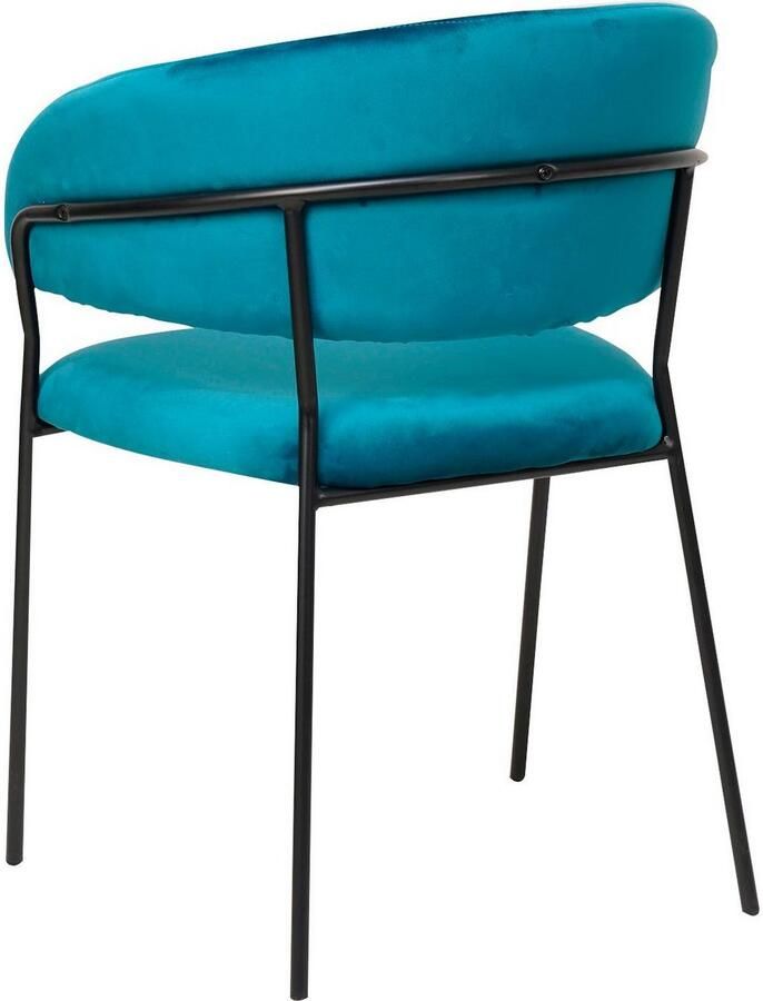 SalesFever Eetkamerstoel Idro Comfortabele Gestoffeerde stoel Afgeronde rugleuning met verticaal stiksel (1 stuk)