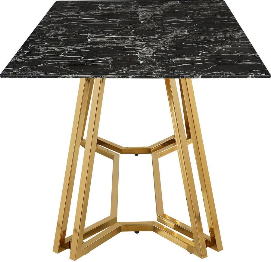 SalesFever Eettafel Design tafel voor gezellige avonden Elegantie ontmoet design in marmerlook