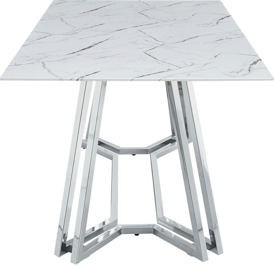 SalesFever Eettafel Design tafel voor gezellige avonden Elegantie ontmoet design in marmerlook