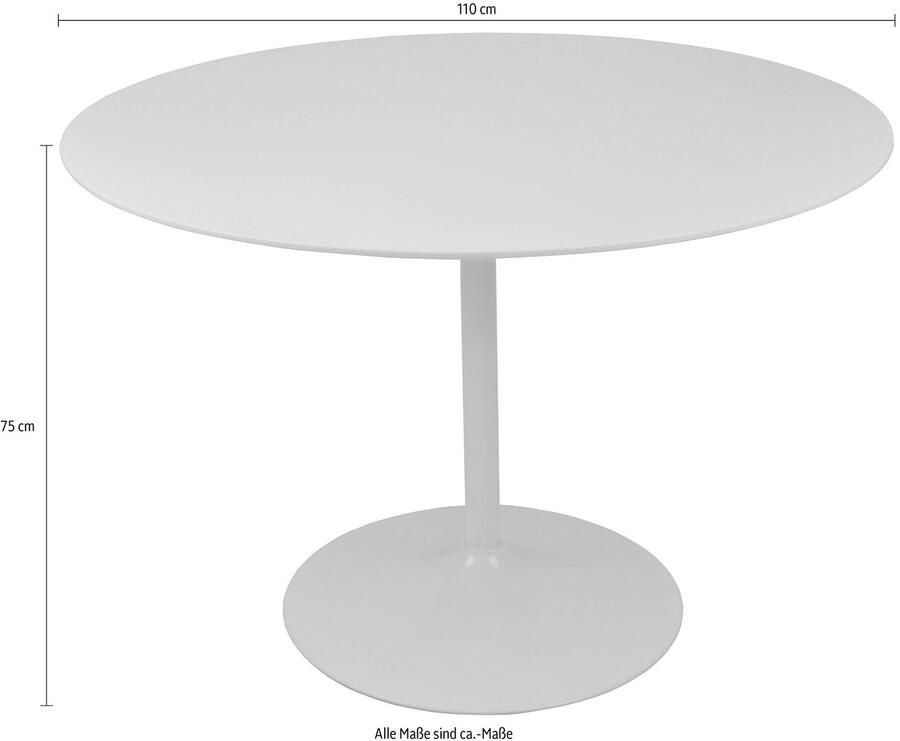 SalesFever Bistrotafel Ronde tafel in charmante stijl Exclusief design in hoogglanslak