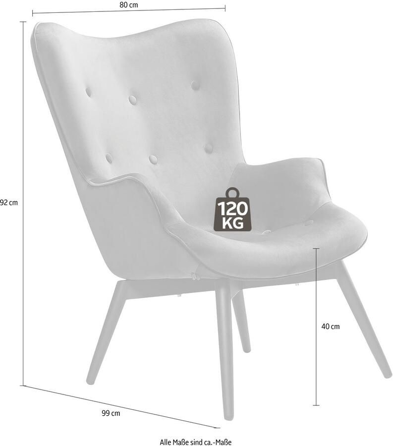 SalesFever Fauteuil Comfortabele relaxfauteuil om te ontspannen (1 stuk)