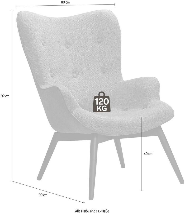 SalesFever Fauteuil Comfortabele relaxfauteuil om te ontspannen (1 stuk)