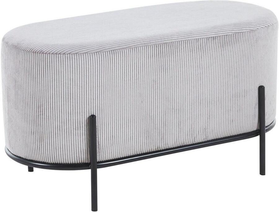 Artistiq Living Artistiq Poef Nimisha 80 x 40cm lichtgrijs