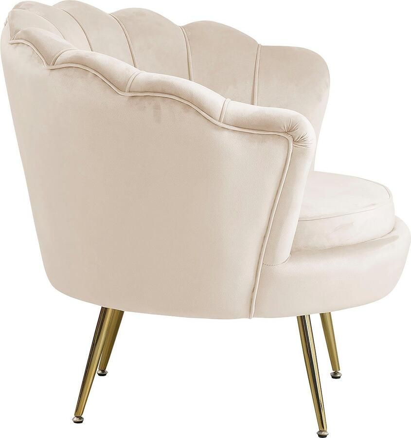 SalesFever Loungestoel Clam Design cocktailstoel Prachtig extravagant design in schelp-look