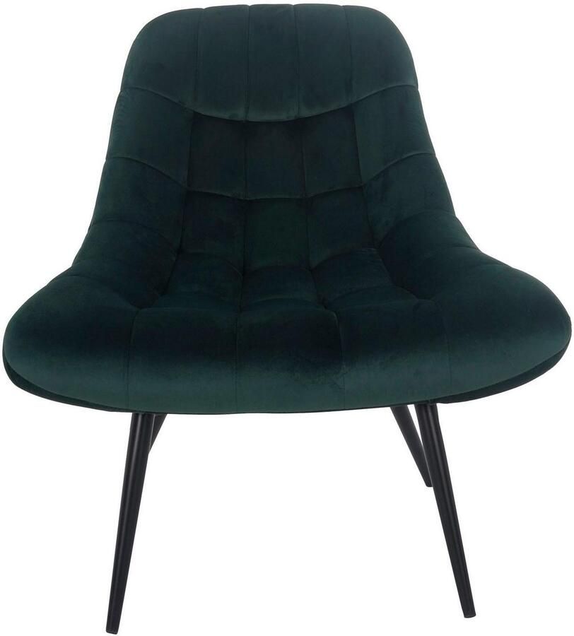SalesFever Relaxfauteuil Toulon Comfortabele loungestoel met xxl-stiksels met zwarte of naturelkleurige poten