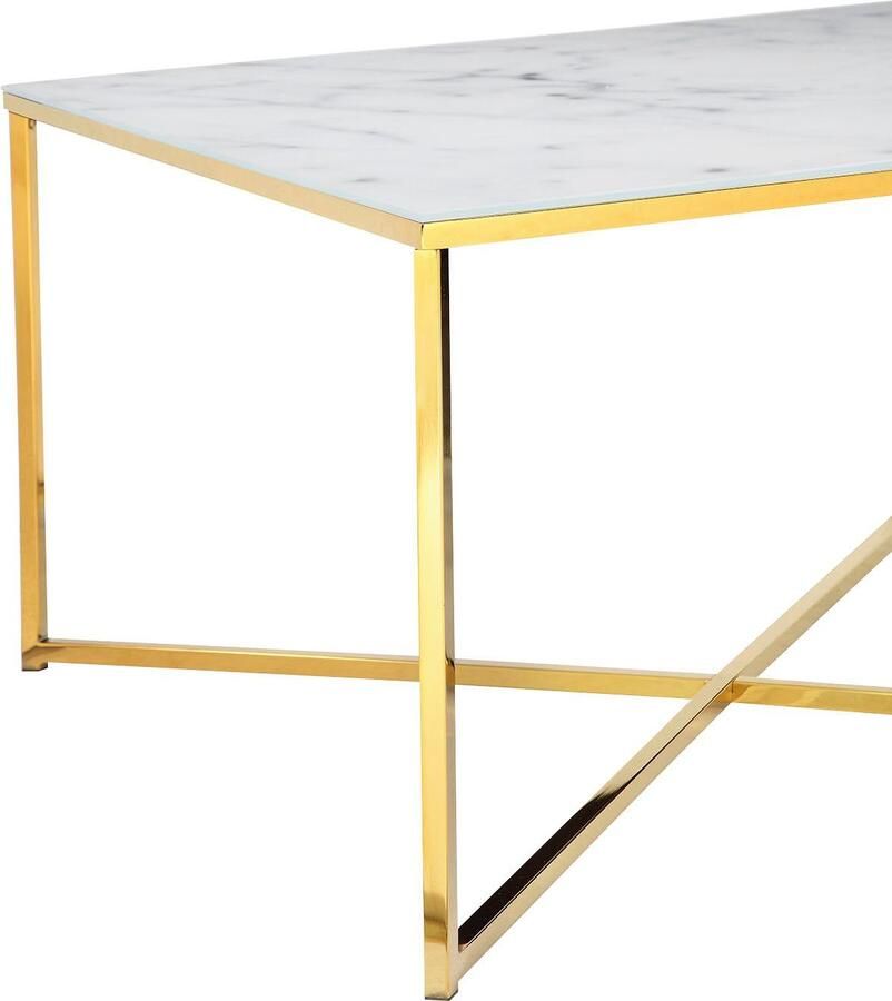 SalesFever Salontafel Caorle salontafel in elegante stijl Elegantie ontmoet functie: tafelblad in marmeroptiek