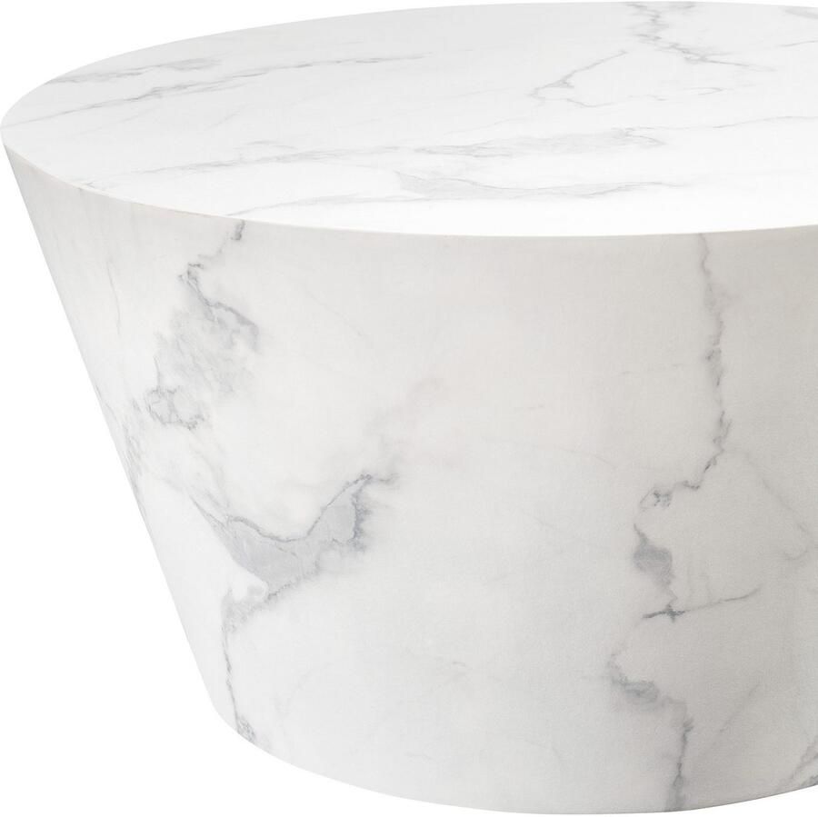 Artistiq Living Artistiq Ronde Salontafel Tylicia Marmerlook 80cm Wit