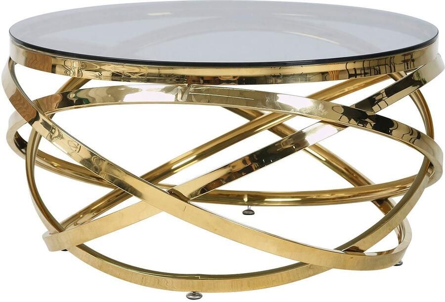 SalesFever Salontafel Met design frame in roestvrij staal voor stijlvol wonen