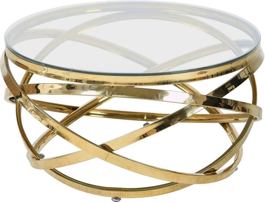 SalesFever Salontafel Met design frame in roestvrij staal voor stijlvol wonen