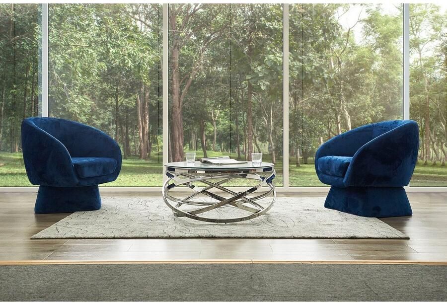 SalesFever Salontafel Met design frame in roestvrij staal voor stijlvol wonen