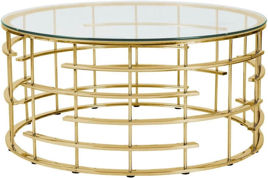 SalesFever Salontafel Stijl en functionaliteit Frame gemaakt van roestvrij edelstaal