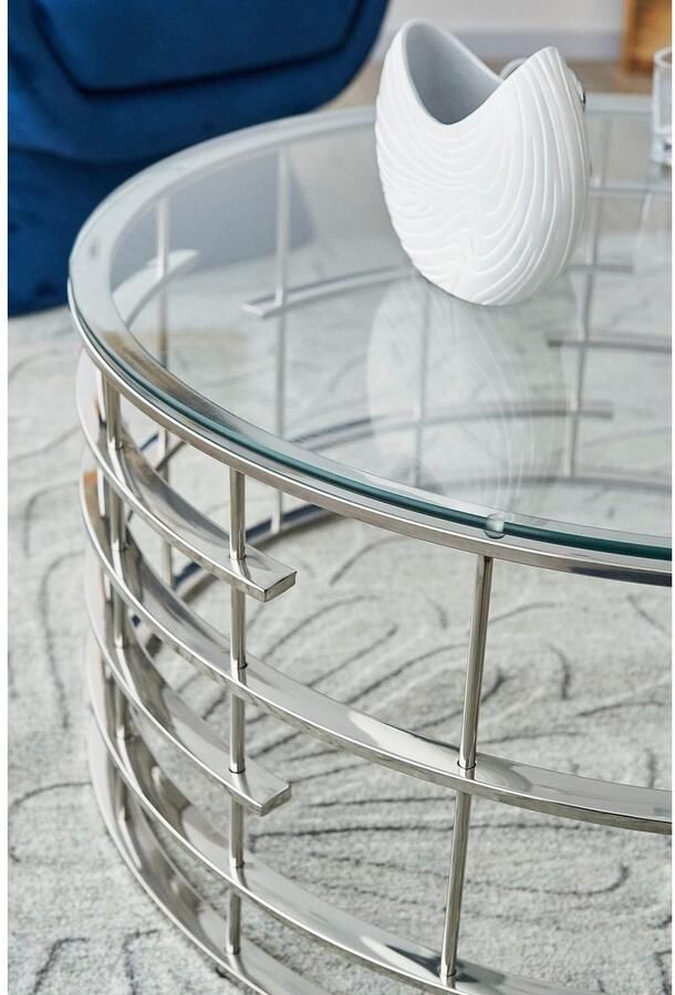 SalesFever Salontafel Stijl en functionaliteit Frame gemaakt van roestvrij edelstaal