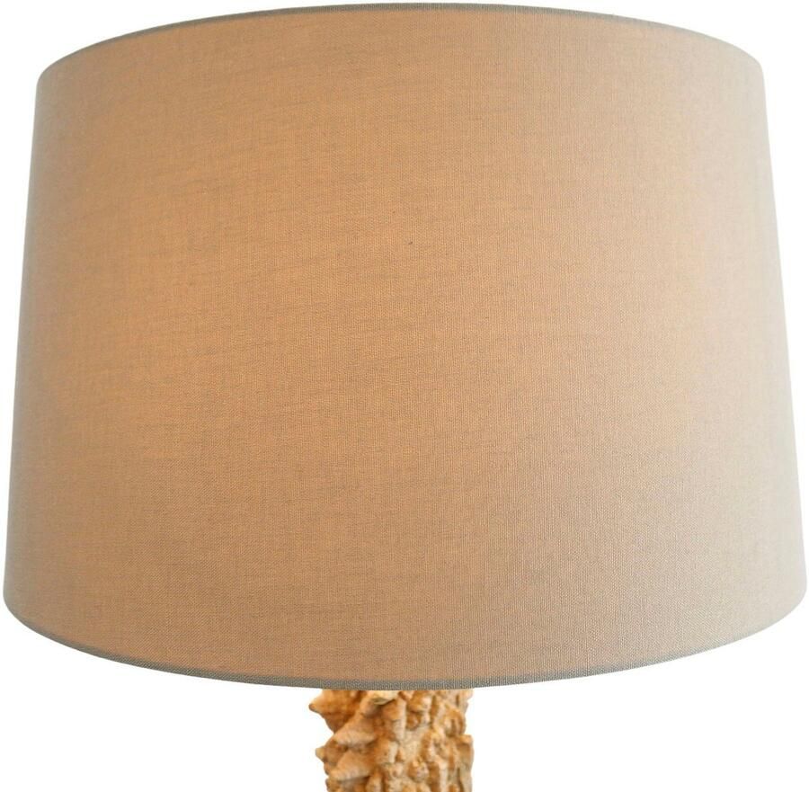 SalesFever Staande lamp Pandora handgemaakt met linnen kap (1 stuk)