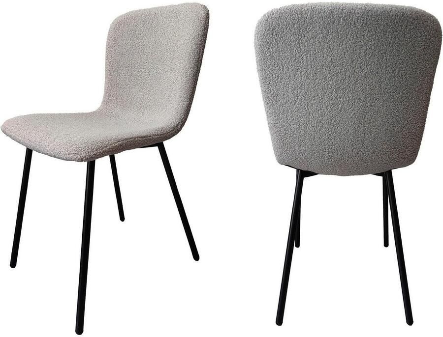 SalesFever Stoel met 4 poten Eetkamerstoel stijlvolle set Ergonomische 4-delige set voor optimaal zitcomfort (set 4 stuks)