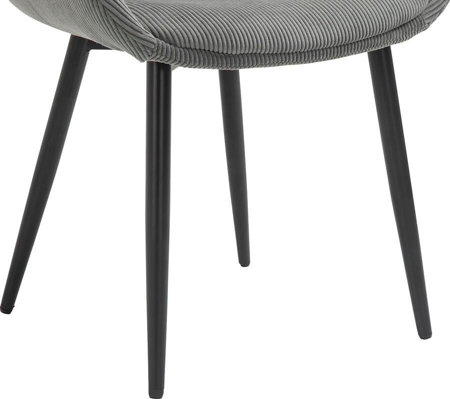 SalesFever Stoel met armleuningen Comfortabele eetkamerstoel in tijdloos design (set 2 stuks)