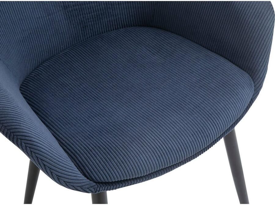 SalesFever Stoel met armleuningen Comfortabele eetkamerstoel in tijdloos design (set 2 stuks)