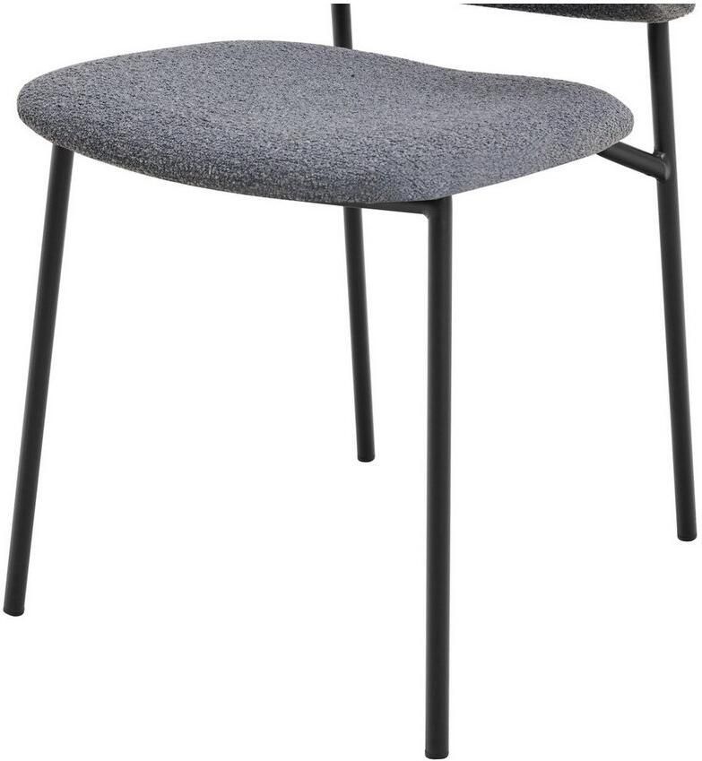 SalesFever Stoel met armleuningen Comfortabele eetkamerstoel met stijl 2-delige set: design-frame met uitlopende armleuningen (set 2 stuks)