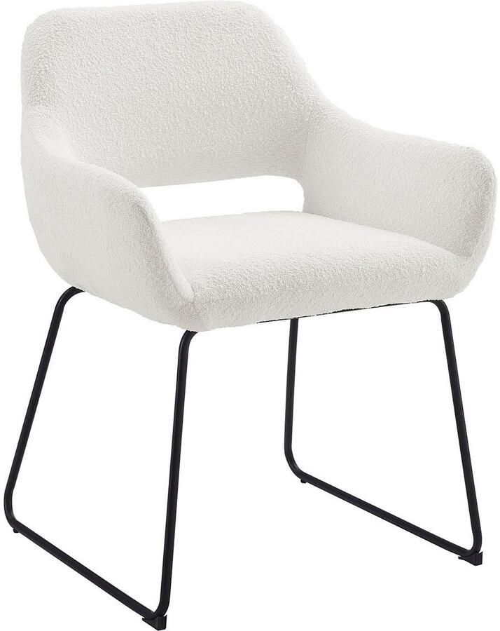 SalesFever Stoel met armleuningen Comfortabele eetkamerstoel met stijl