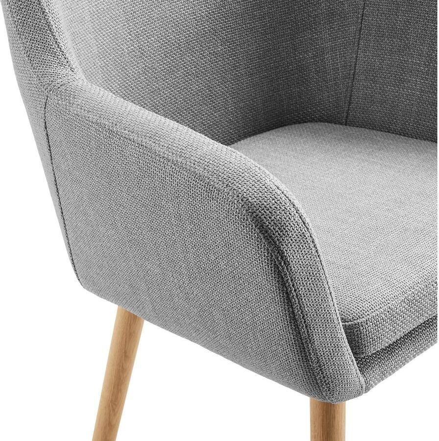 SalesFever Stoel met armleuningen Comfortabele eetkamerstoel met stijl