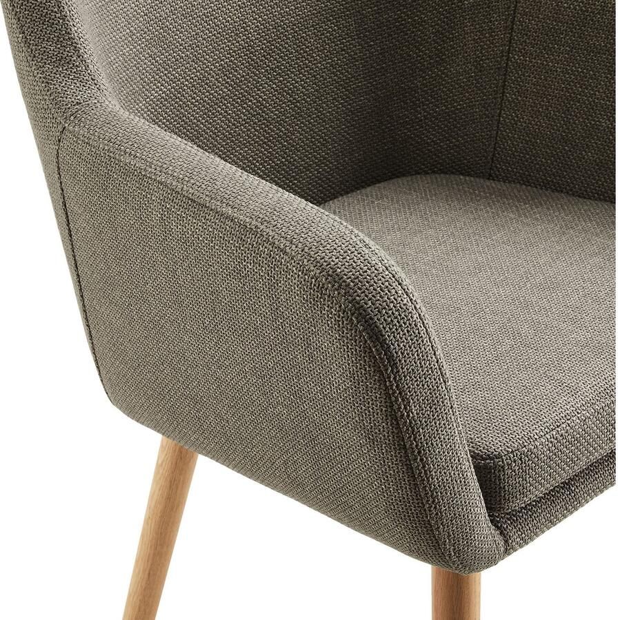 SalesFever Stoel met armleuningen Comfortabele eetkamerstoel met stijl