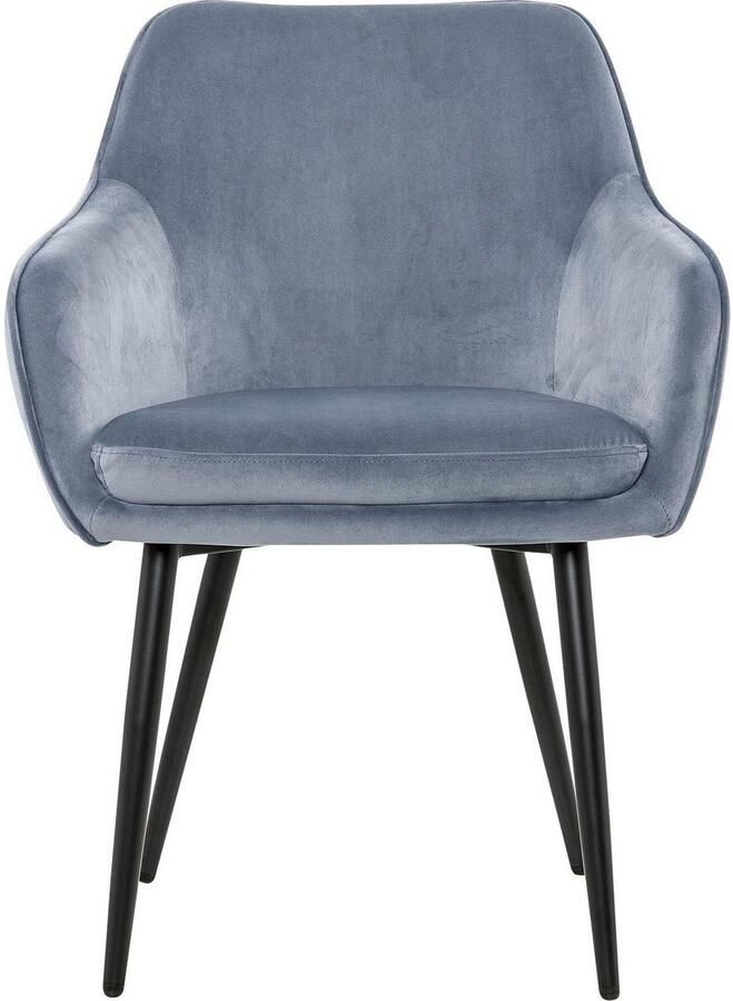 SalesFever Stoel met armleuningen Comfortabele eetkamerstoel met stijl met diamantvormig stiksel aan de achterkant