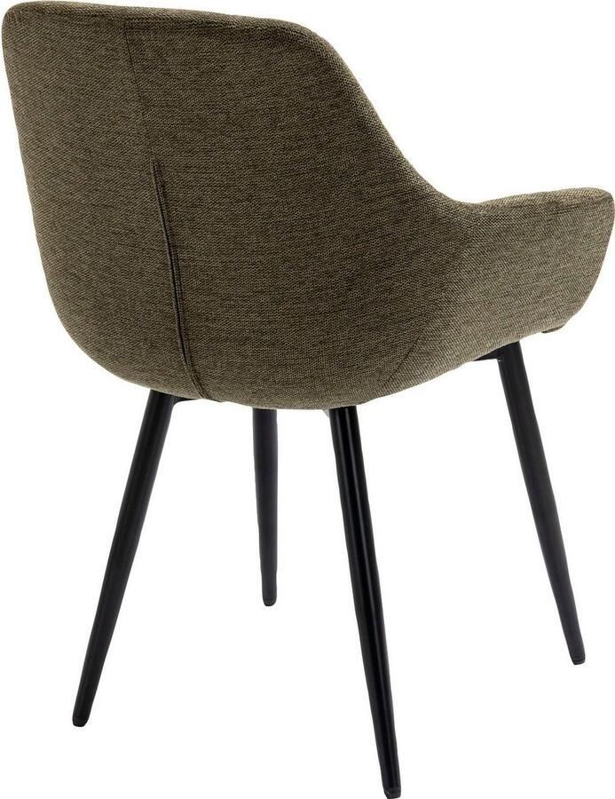 SalesFever Stoel met armleuningen Comfortabele eetkamerstoel om te relaxen (set 2 stuks)