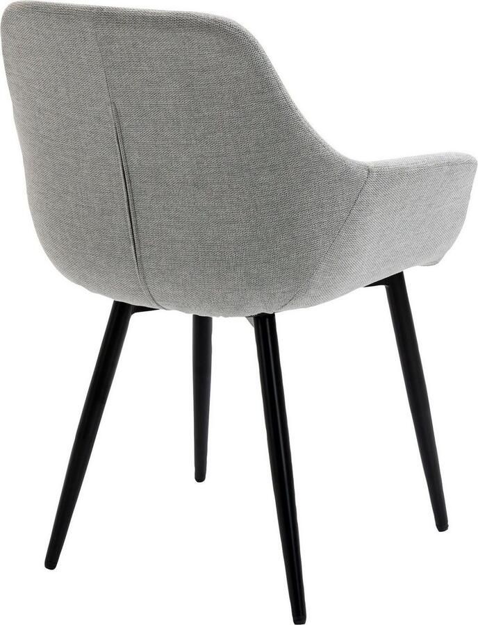 SalesFever Stoel met armleuningen Comfortabele eetkamerstoel om te relaxen (set 2 stuks)