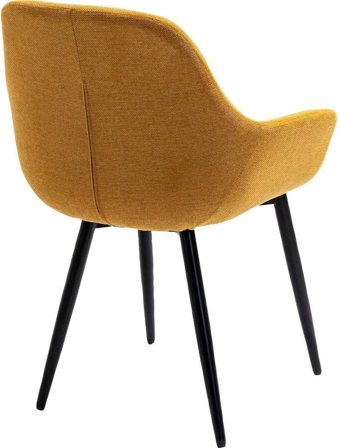 SalesFever Stoel met armleuningen Comfortabele eetkamerstoel om te relaxen (set 2 stuks)