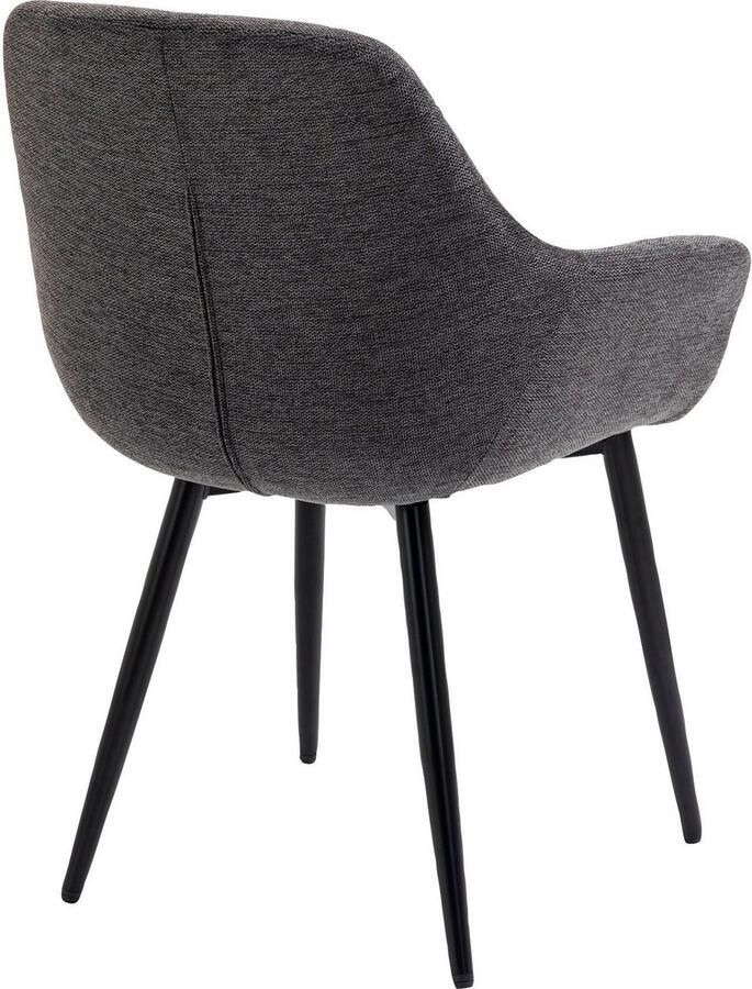 SalesFever Stoel met armleuningen Comfortabele eetkamerstoel om te relaxen (set 2 stuks)