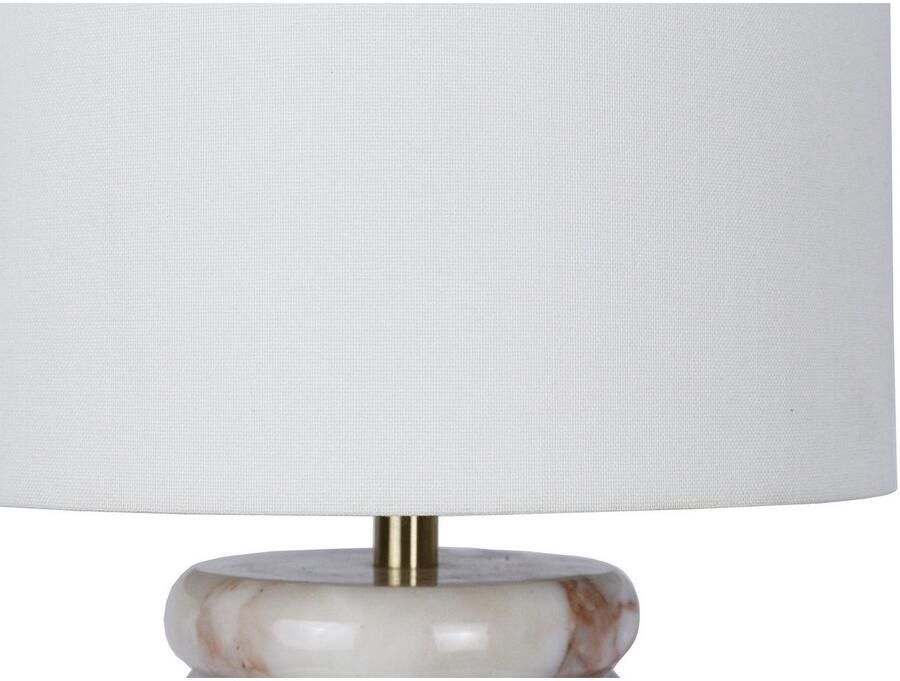 SalesFever Tafellamp Marmer met marmeren voet (1 stuk)
