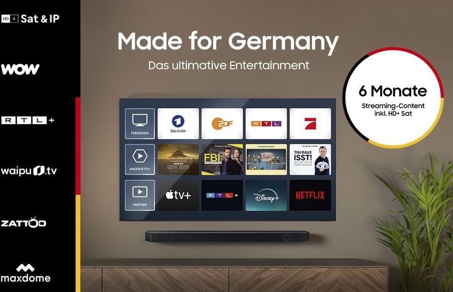 Samsung QLED-TV 125 cm 50" 4K Ultra HD Smart TV The Frame matte display kunstmodus verwisselbare frames Dolby Atmos