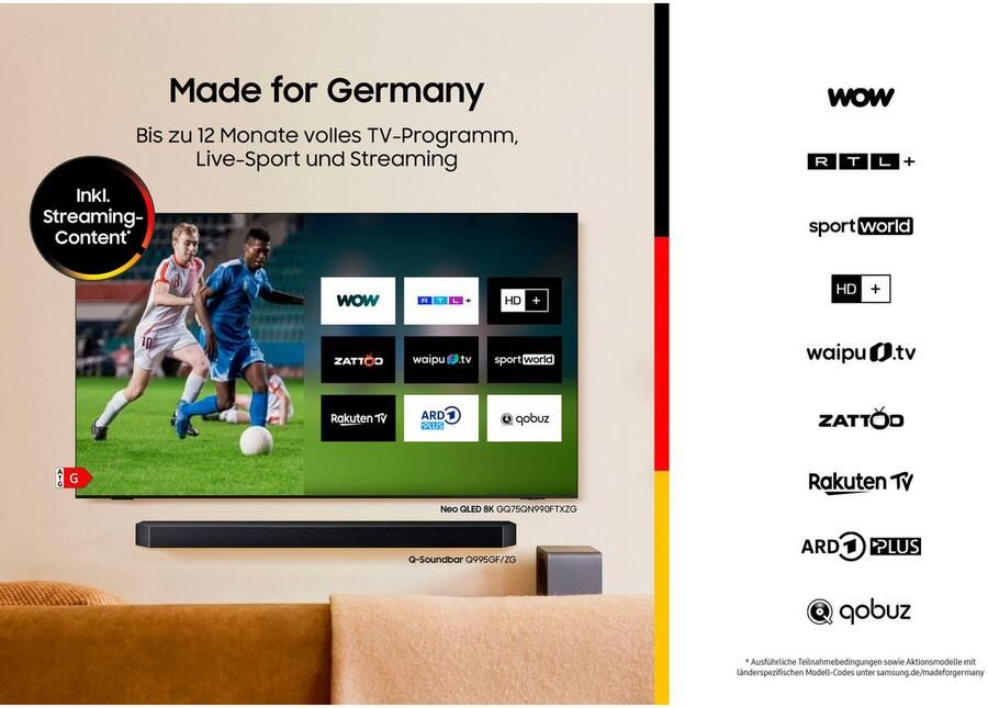 Samsung Soundbar HW-Q610GF Q-soundbar 3.1.2-kanaals surround systeem dolby atmos i dts:x adaptief geluid