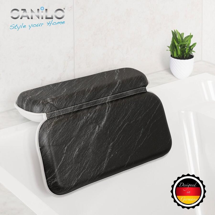 Sanilo Nekkussen Badkussen Granit comfortabel antislip volle kleuren met 7 prima zuignappen