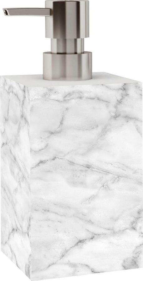 Sanilo Set badkameraccessoires Marmer 2-delige set van zeepdispenser en wc-borstel