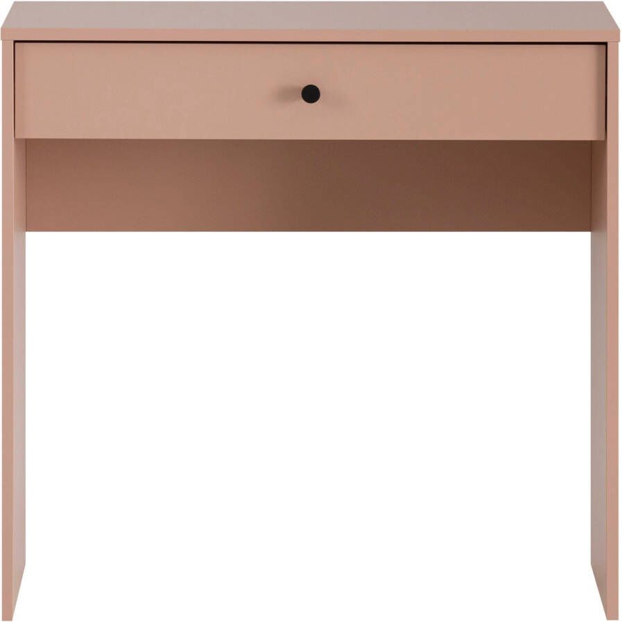 Schildmeyer Make-uptafel Smash breedte 80 cm laptoptafel sidetable Lade met uittrekbegrenzing en hoogwaardig metalen beslag