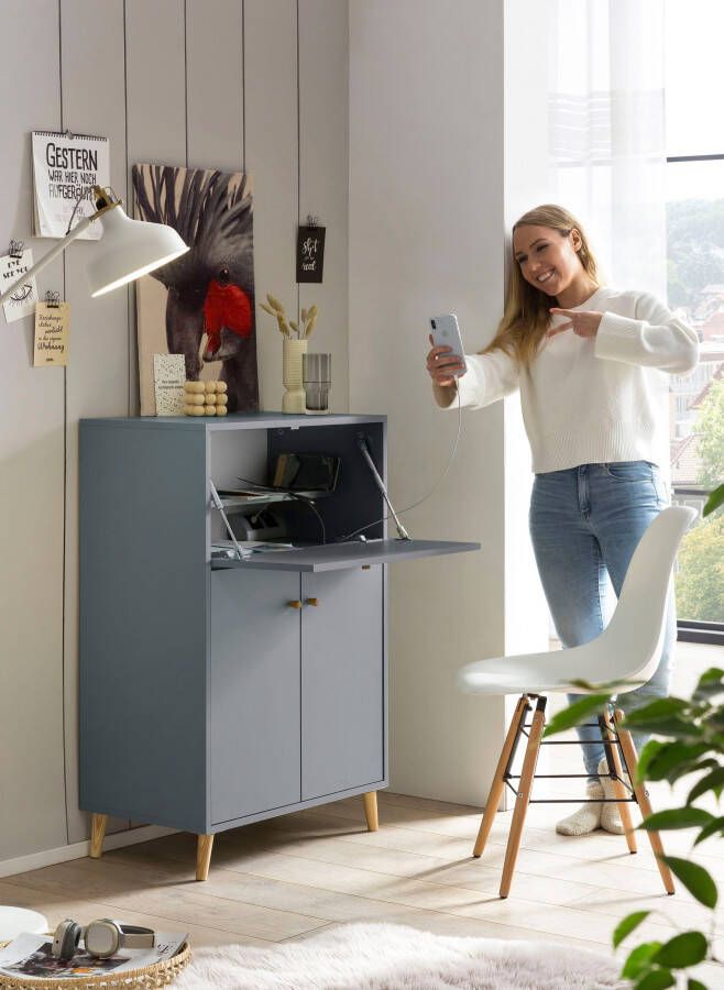 Schildmeyer Secretaire Serie 500 met geïntegreerd stopcontact en usb-aansluitingen