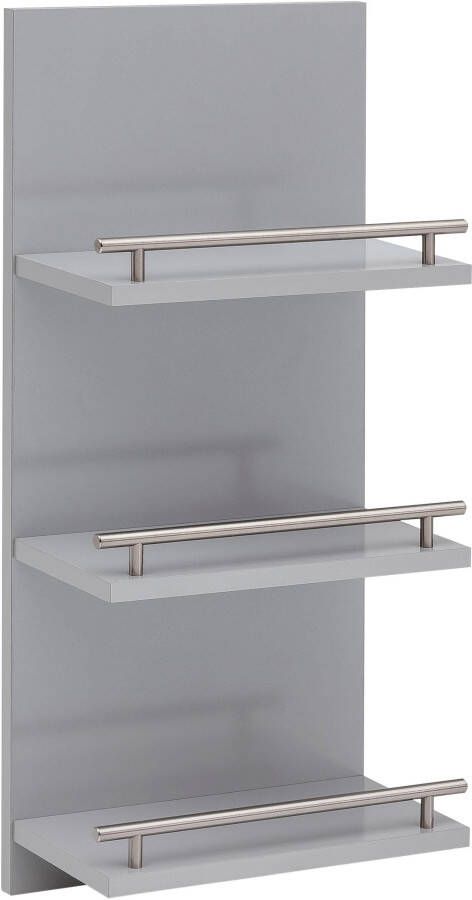 Schildmeyer Wandplank Nikosia Breedte 30 cm 3 plateaus met metalen reling